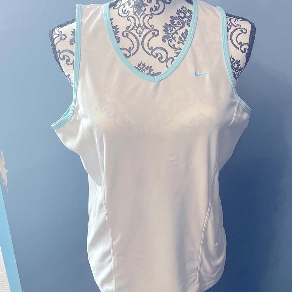Nike dri fit white tank top
